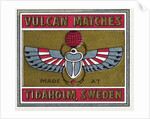 Vulcan Matches Matchbox Labels by Anonymous