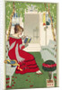 Postcard of a Woman Reading by Anonymous