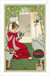 Postcard of a Woman Reading by Anonymous