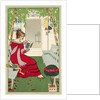 Postcard of a Woman Reading by Anonymous