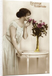 Heureux Anniversaire Postcard by Anonymous