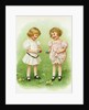 Illustration of Little Girls with Easter Eggs by Ida Waugh