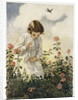 Illustration of a Girl and a Spider Web by Jessie Willcox Smith