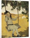 Illustration of a Girl on a Swing by Jessie Willcox Smith
