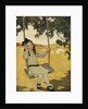 Illustration of a Girl on a Swing by Jessie Willcox Smith