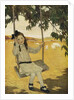 Illustration of a Girl on a Swing by Jessie Willcox Smith