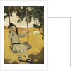 Illustration of a Girl on a Swing by Jessie Willcox Smith