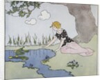Illustration of a Princess and a Frog by Margaret Evans Price