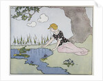 Illustration of a Princess and a Frog by Margaret Evans Price