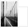 Brooklyn Bridge on Rainy Day by Anonymous