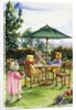 Teddy Bears at a Backyard Tea from Teddy Bears' Picnic Cookbook by Alexandra Day