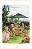 Teddy Bears at a Backyard Tea from Teddy Bears' Picnic Cookbook by Alexandra Day
