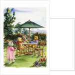 Teddy Bears at a Backyard Tea from Teddy Bears' Picnic Cookbook by Alexandra Day