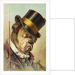 Postcard of a Bulldog Coachman Asleep by Anonymous
