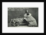 I Have the Auto and the Time Postcard with Dog by Anonymous