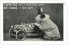 I Have the Auto and the Time Postcard with Dog by Corbis