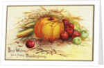 Best Wishes for a Happy Thanksgiving Postcard by Anonymous