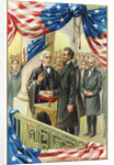 Inauguration of Abraham Lincoln Postcard by Corbis