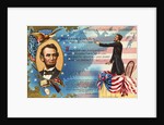 Abraham Lincoln Postcard with Battle of Gettysburg by Anonymous