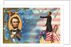Abraham Lincoln Postcard with Battle of Gettysburg by Anonymous