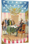Signing of the Declaration of Independence Postcard by Anonymous