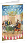 Signing of the Declaration of Independence Postcard by Anonymous
