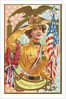 A Daughter of the Regiment Postcard with Woman by Anonymous