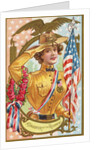 A Daughter of the Regiment Postcard with Woman by Anonymous