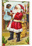 A Merry Christmas Greeting Postcard by Anonymous