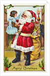 A Merry Christmas Greeting Postcard by Anonymous