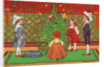 A Merry Christmas Embossed Postcard by Anonymous