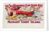 Ye Old Fashioned Clam Bake - Feltmans Coney Island Postcard by Anonymous