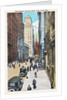 Wall Street Looking West, New York City Postcard by Irving Underhill