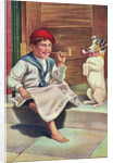 Hitting the Pipe Postcard by Anonymous