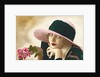 Postcard of a Flapper Holding a Rose by Anonymous
