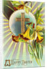 A Happy Easter Postcard with a Cross by Anonymous