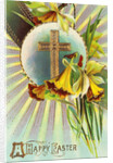 A Happy Easter Postcard with a Cross by Anonymous
