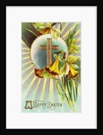 A Happy Easter Postcard with a Cross by Anonymous