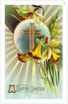 A Happy Easter Postcard with a Cross by Anonymous