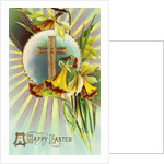 A Happy Easter Postcard with a Cross by Anonymous