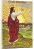 Easter Greetings Postcard with Jesus by Anonymous