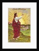 Easter Greetings Postcard with Jesus by Anonymous