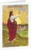 Easter Greetings Postcard with Jesus by Anonymous