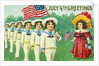 July 4th Greetings Postcard by Anonymous