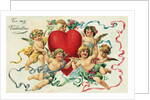 To My Valentine Postcard with Cherubs by Anonymous