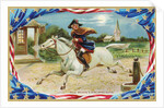 Paul Revere's Ride, April 18, 1775 Postcard by Anonymous