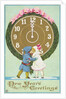 New Years Greetings Postcard by Anonymous