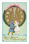 New Years Greetings Postcard by Anonymous