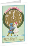 New Years Greetings Postcard by Anonymous