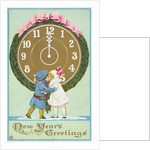 New Years Greetings Postcard by Anonymous